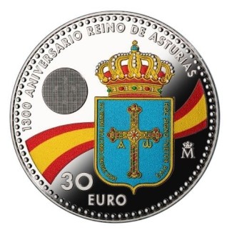 euroerme érme 30 Euro Spanyolország 2018 Asturias (UNC)