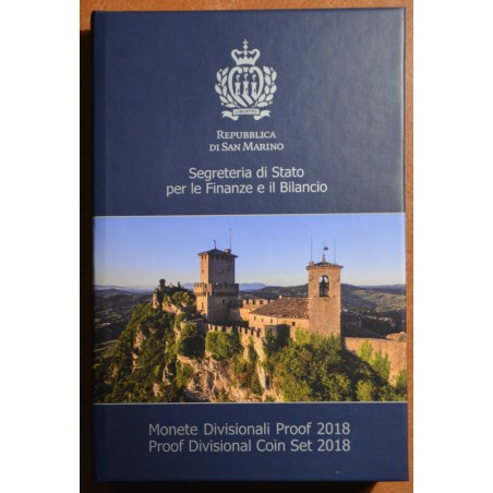 euroerme érme 10 részes forgalmi sor San Marino 2018 (Proof)