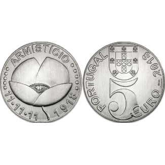 euroerme érme 5 Euro Portugália 2018 - Armisticio (UNC)