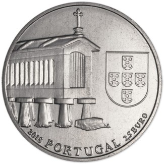 Euromince mince 2,5 Euro Portugalsko 2018 - Espigueiros (UNC)