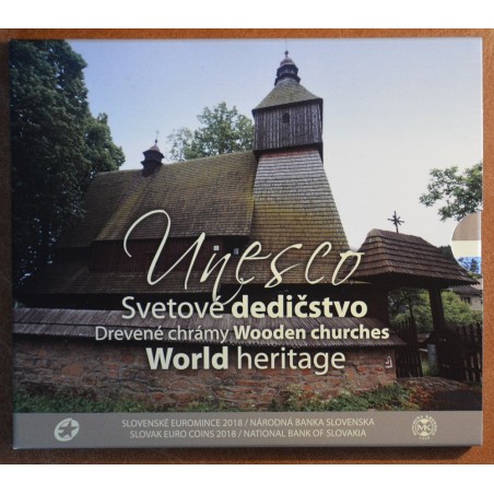 eurocoin eurocoins Set of 8 Slovak eurocoins 2018 - Wooden churches...
