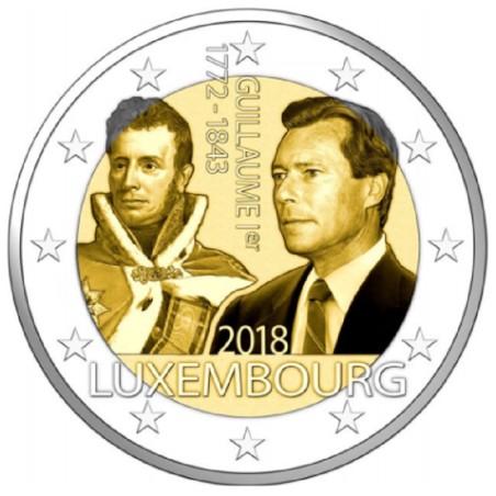 euroerme érme 2 Euro Luxemburg 2018 - I. Vilmos nagyherceg halálána...