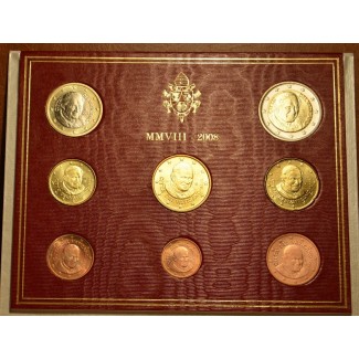 Set of 8 eurocoins Vatican 2008  (BU)