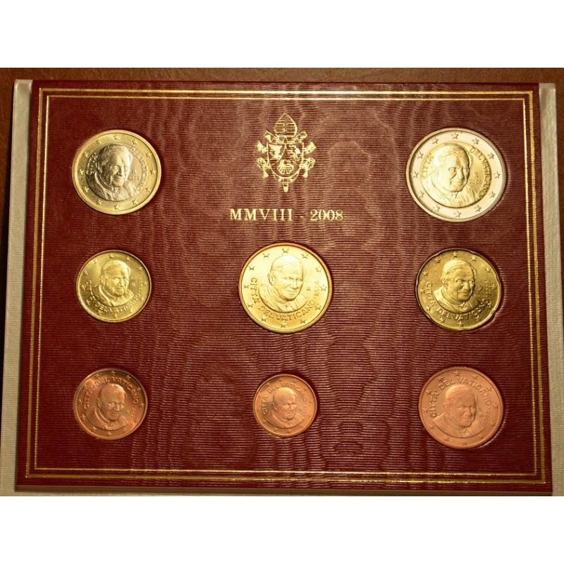 eurocoin eurocoins Vatican 2008 set of 8 eurocoins (BU)