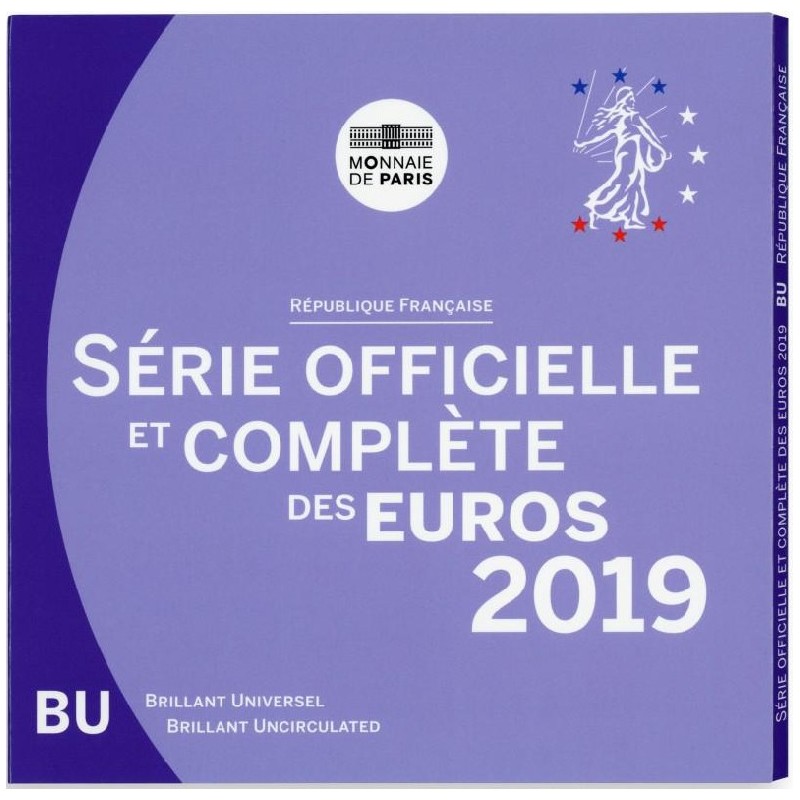 eurocoin eurocoins France 2019 set of 8 eurocoins (BU)