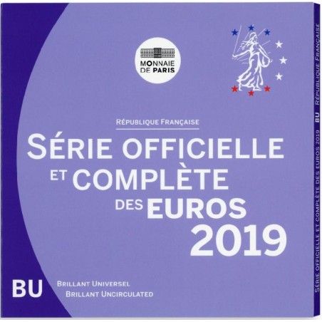 eurocoin eurocoins France 2019 set of 8 eurocoins (BU)