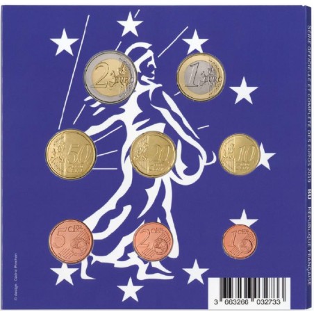 eurocoin eurocoins France 2019 set of 8 eurocoins (BU)