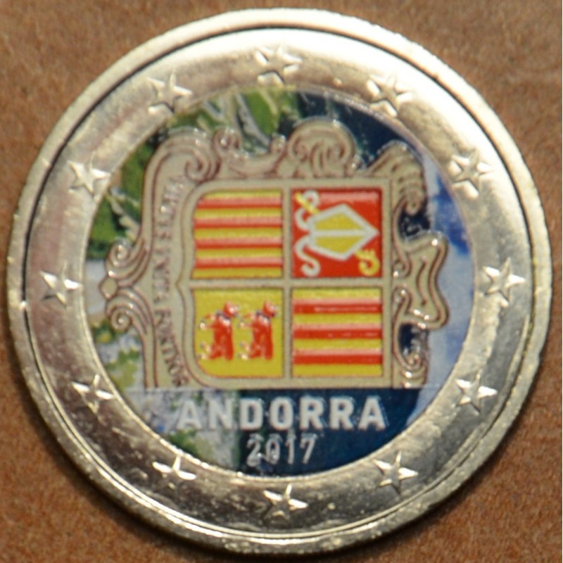 euroerme érme 2 Euro Andorra 2017 (színezett UNC)