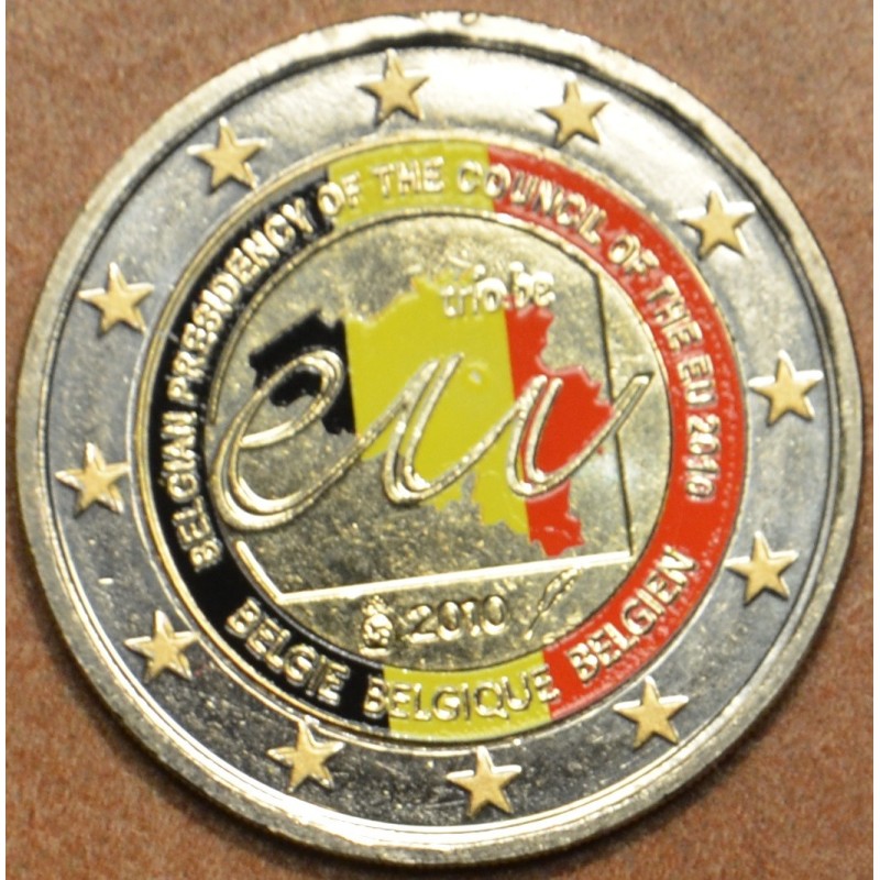 Euromince mince 2 Euro Belgicko 2010 - Belgické predsedníctvo EÚ II...