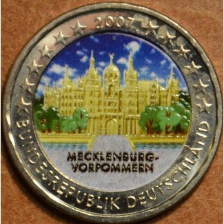 2 Euro Nemecko 2007 - Mecklenburg-Vorpommern: Schwerin Castle II.  (colored UNC)