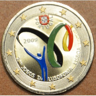 2 Euro Portugal 2009 - Lusophony Games (colored UNC)