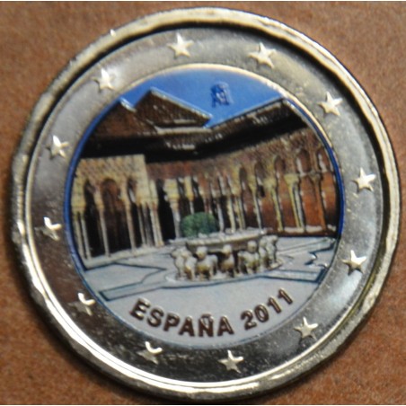 Euromince mince 2 Euro Španielsko 2011 -UNESCO: Alhambra v Granade ...