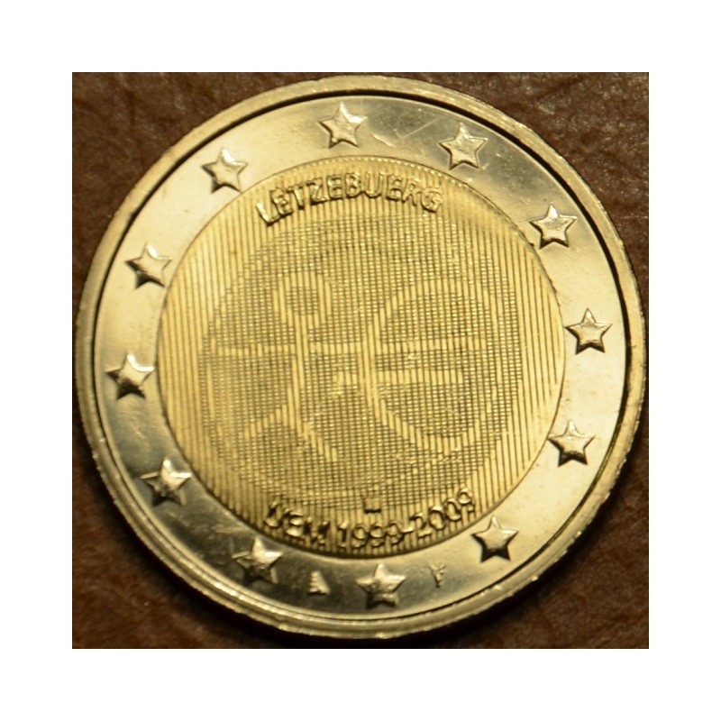 euroerme érme 2 Euro Luxemburg 2009 - 10 éves az Európai Monetáris ...