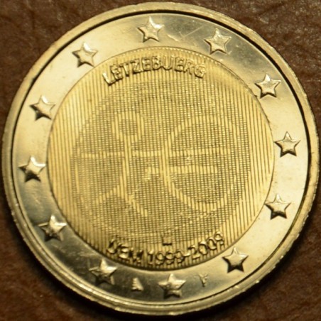 Euromince mince 2 Euro Luxembursko 2009 - 10. výročie hospodárskej ...