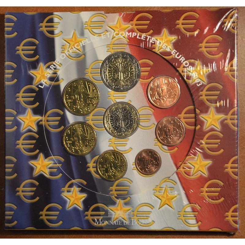euroerme érme Franciaország 2003 - 8 részes forgalmi sor (BU)