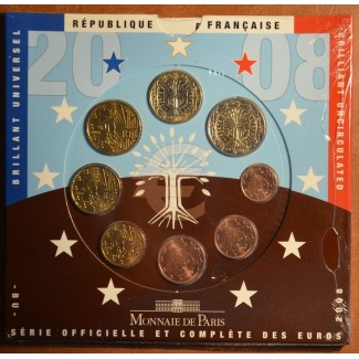 euroerme érme Franciaország 2008 - 8 részes forgalmi sor (BU)