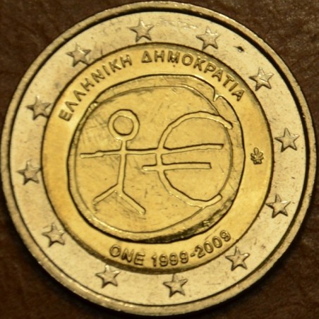 euroerme érme 2 Euro Görögország 2009 - 10 éves az Európai Monetári...