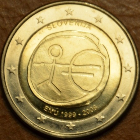 euroerme érme 2 Euro Szlovénia 2009 - 10 éves az Európai Monetáris ...