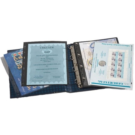 eurocoin eurocoins Leuchtturm GRANDE Classic album (blue)