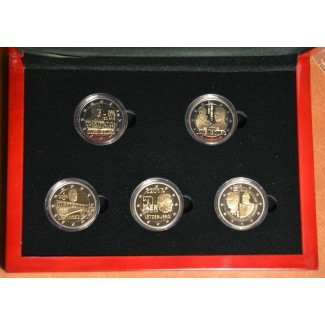 eurocoin eurocoins Set of 5 2 Euro commemorative coins Luxembourg 2...