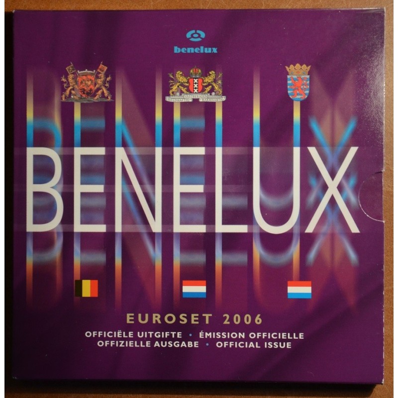 euroerme érme BeNeLux 2006 - hivatalos 24 részes szett (BU)