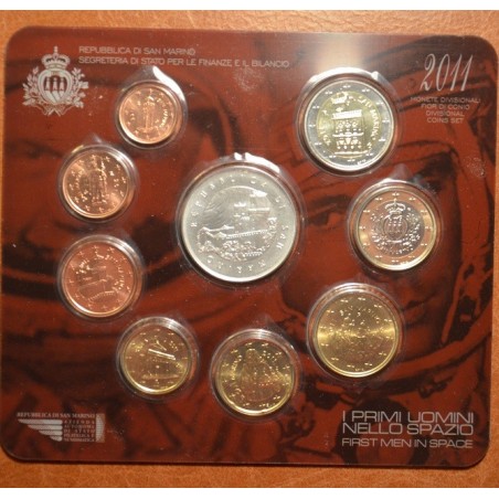 eurocoin eurocoins San Marino 2011 set of 9 coins (BU)