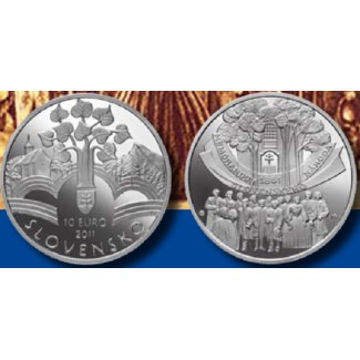 euroerme érme 10 Euro Szlovákia 2011 - A szlovák nemzet memoranduma...