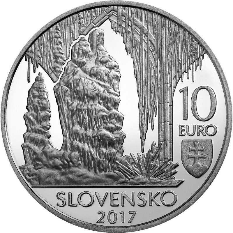 Euromince mince 10 Euro Slovensko 2017 - Jaskyne Slovenského krasu ...