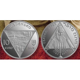 eurocoin eurocoins 10 Euro Slovakia 2012 - Chatam Sofer (Proof)