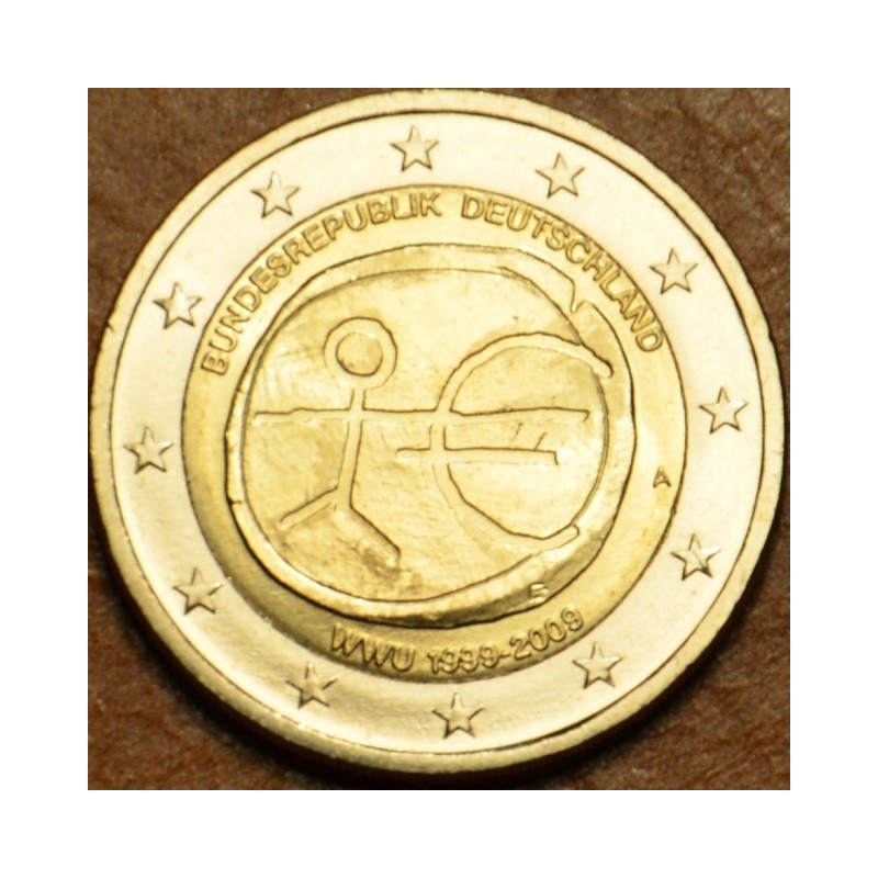 Euromince mince 2 Euro Nemecko 2009 \\"A\\" 10. výročie hospodárske...