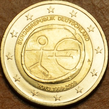 Euromince mince 2 Euro Nemecko 2009 \\"A\\" 10. výročie hospodárske...