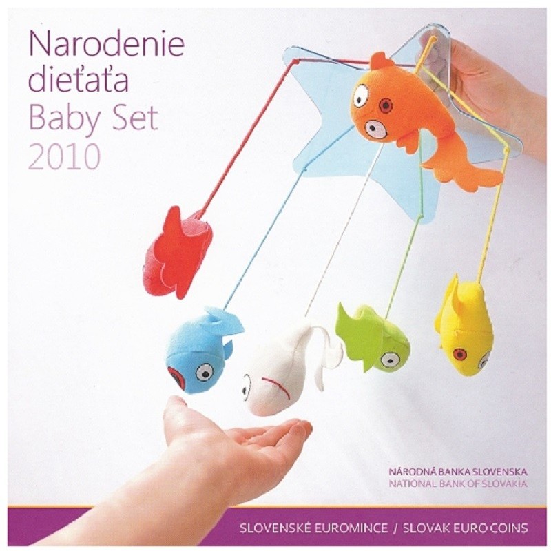 eurocoin eurocoins Set of Slovak coins 2010 \\"Baby set\\"