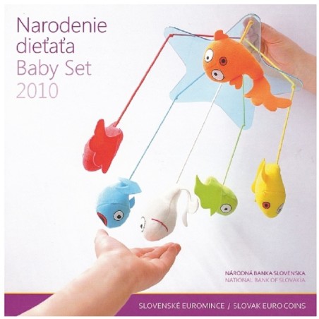 eurocoin eurocoins Set of Slovak coins 2010 \\"Baby set\\"