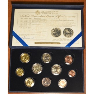 euroerme érme 10 részes forgalmi sor - Málta 2011 (BU)