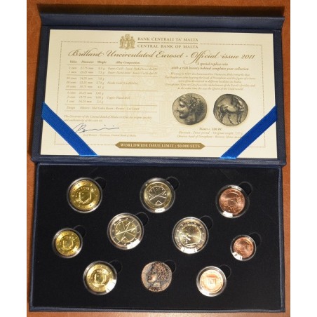 eurocoin eurocoins Set of 10 Euro coins - Malta 2011 (BU)