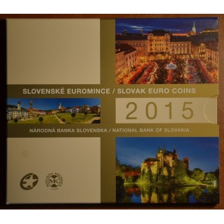 Euromince mince Obal na súbor 8 Slovenských mincí 2015