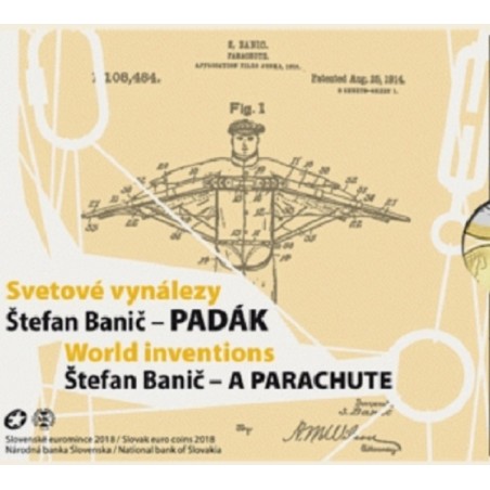 eurocoin eurocoins Cover for set of 8 Slovak coins 2018 Banic