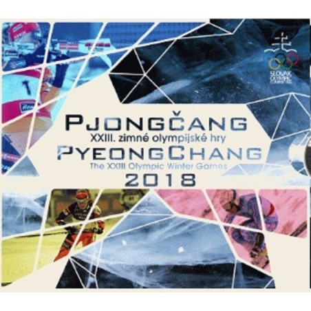 Euromince mince Obal na súbor 8 Slovenských mincí Pjongčang