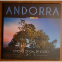 Cover for set of 8 Euro coins Andorra 2015