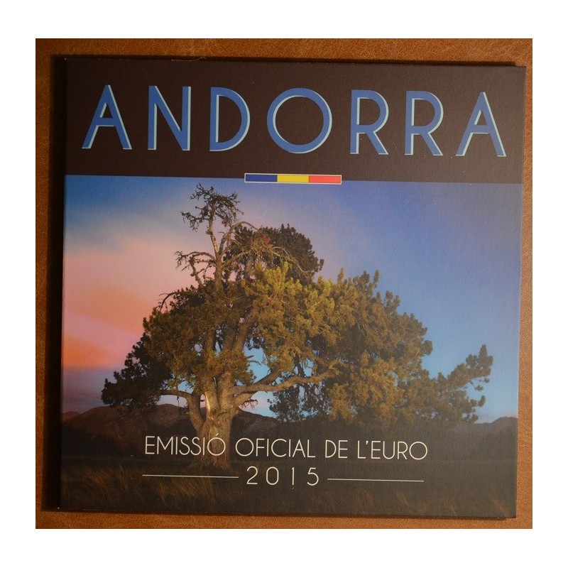 Euromince mince Obal na sadu 8 mincí Andorra 2015