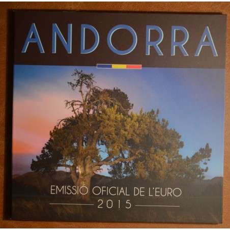 eurocoin eurocoins Cover for set of 8 Euro coins Andorra 2015