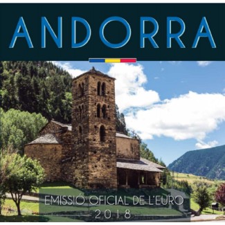 Set of 8 Euro coins Andorra 2018 (BU)
