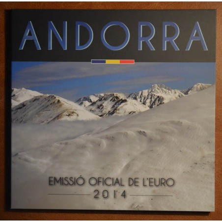 eurocoin eurocoins Cover for set of 8 Euro coins Andorra 2014