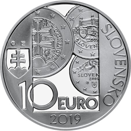 Euromince mince 10 Euro Slovensko 2019 - 10. výročie zavedenia eura...
