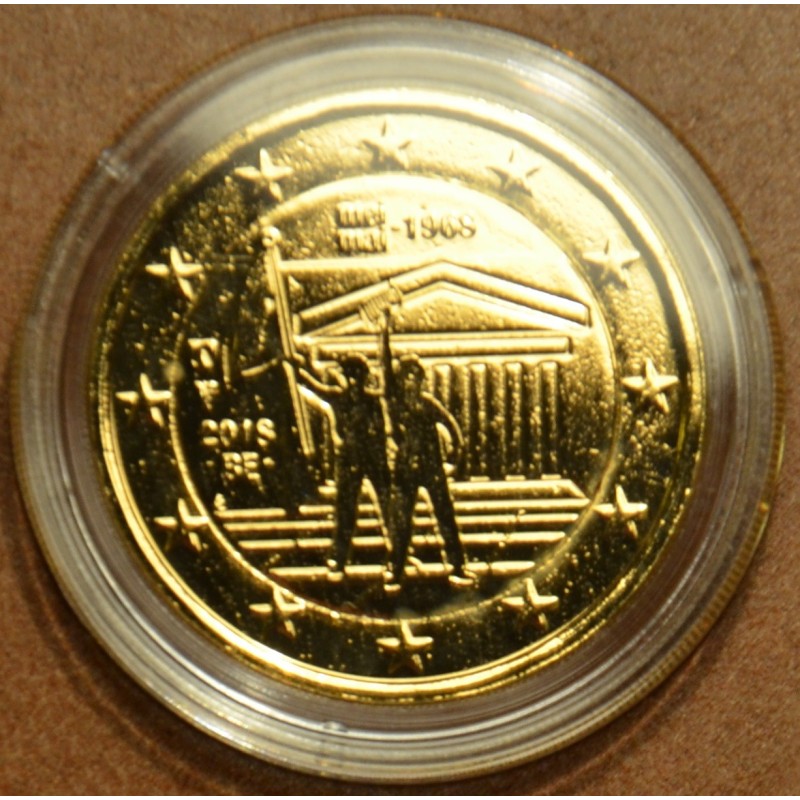 eurocoin eurocoins 2 Euro Belgium 2018 - 1968 (gilded UNC)