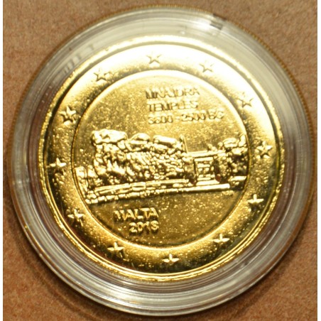 Euromince mince 2 Euro Malta 2018 - Mnajdra (pozlátená UNC)