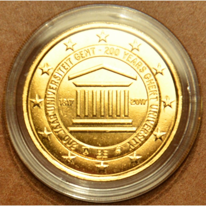 Euromince mince 2 Euro Belgicko 2017 - Univerzita v Gente (pozláten...