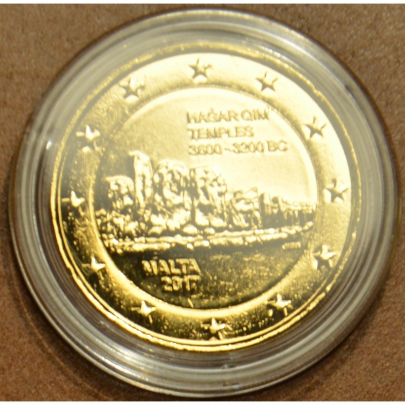 euroerme érme 2 Euro Málta 2017 - Hagar Qim (aranyozott UNC)