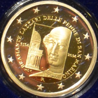 euroerme érme 2 Euro San Marino 2014 - Bramante Donato halálának 50...