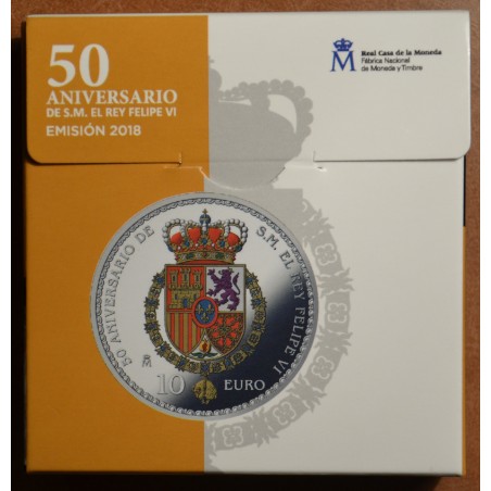 eurocoin eurocoins 10 Euro Spain 2018 - 50th anniversary of King Fe...